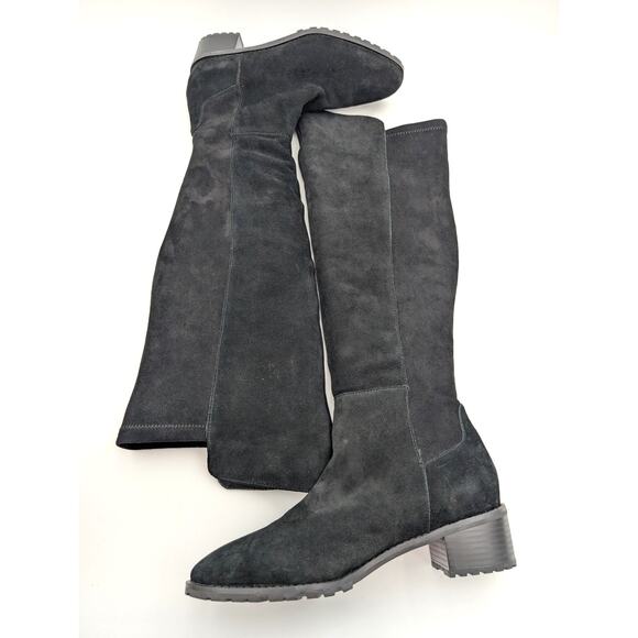 Blondo Starla Waterproof Suede Over-The-Knee Boots Women's Black Size US10M EU41 - Picture 9 of 13